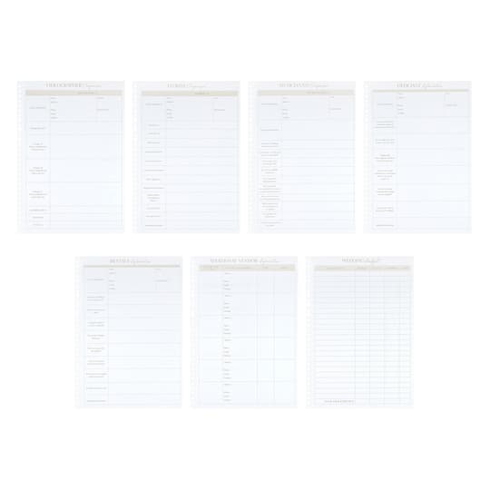 8.2" x 11.6" A4 Wedding Planner Fill Paper, 50 Sheets by Recollections™